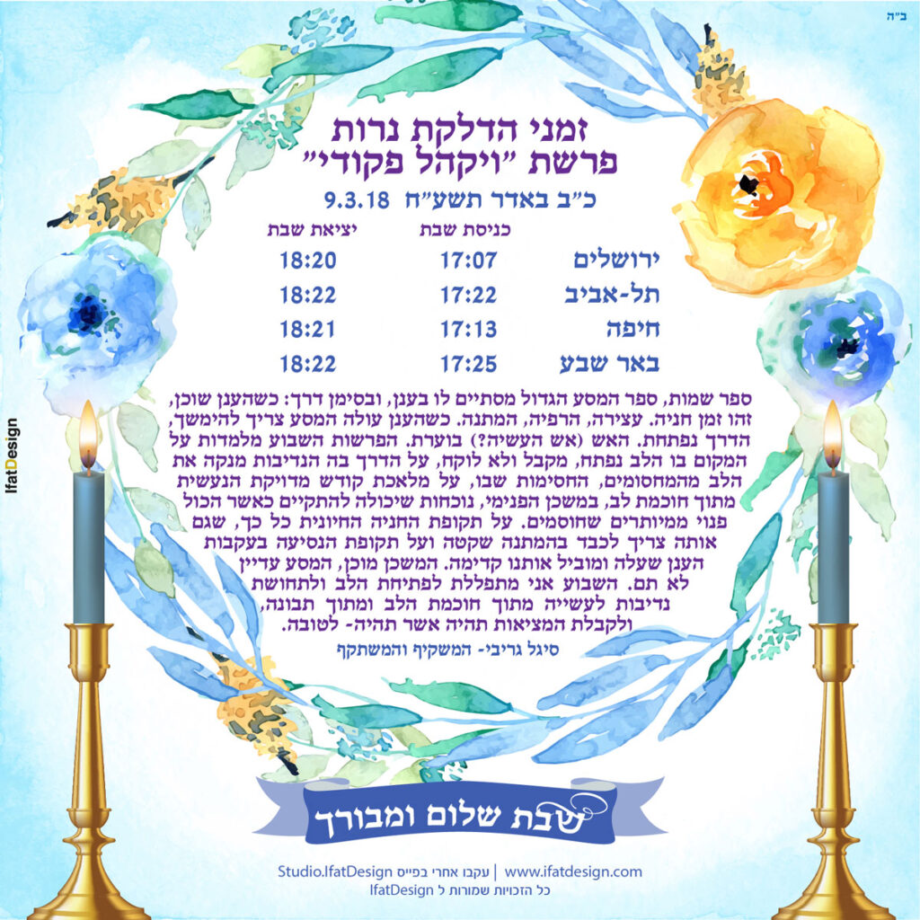 תובנה מוארת - פרשת כי תשא