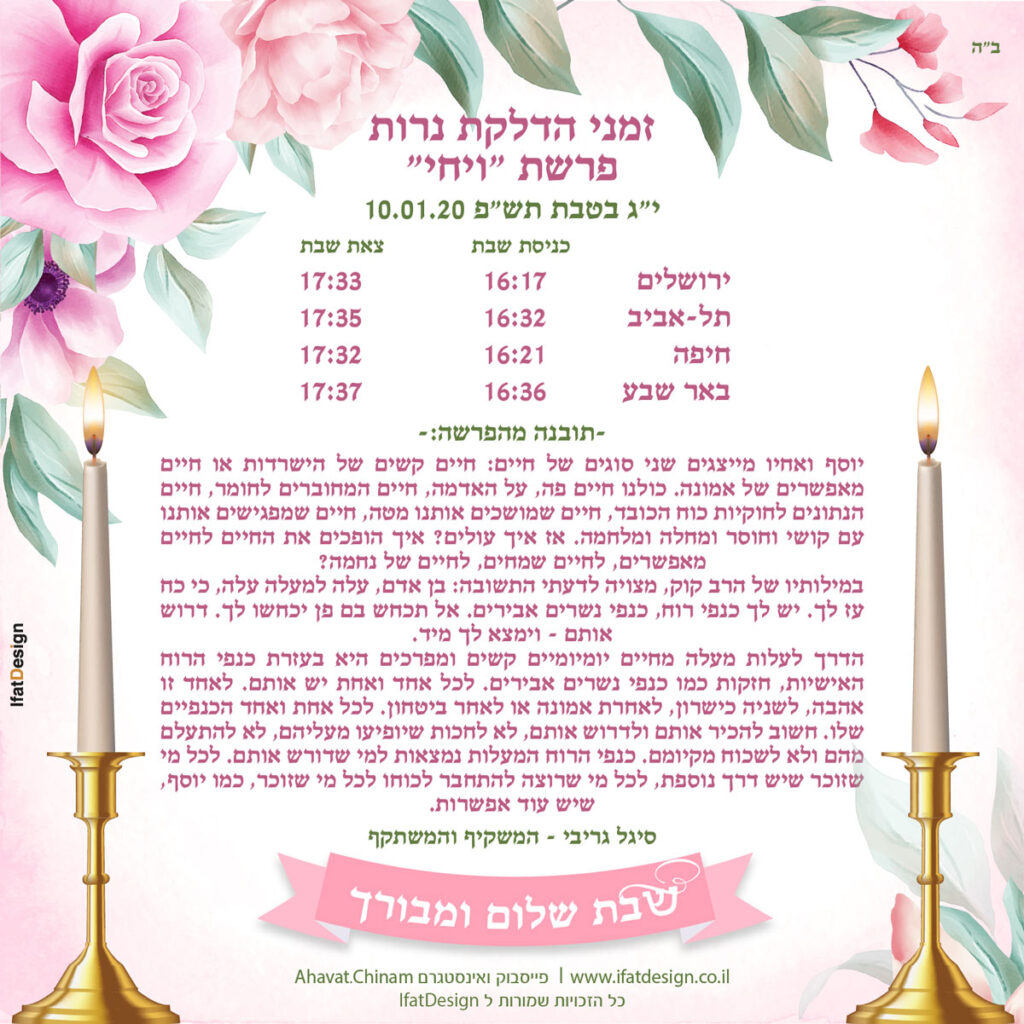 תובנה מוראת - פרשת ויח
