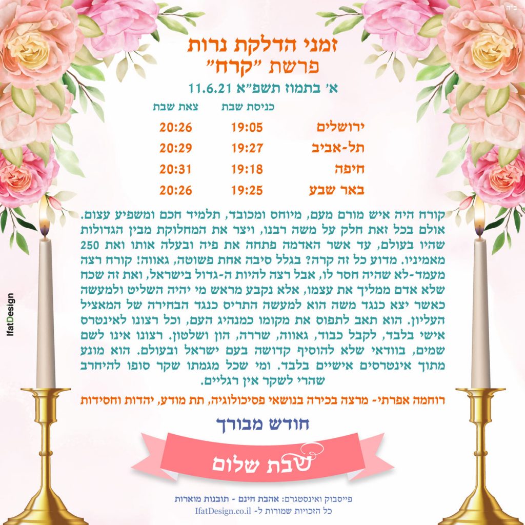 פרשת קורח