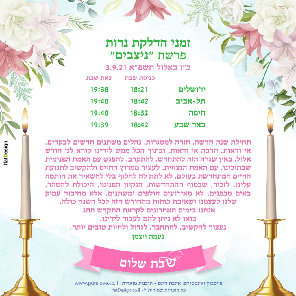 פרשת ניצבים - נעמה ויצמן