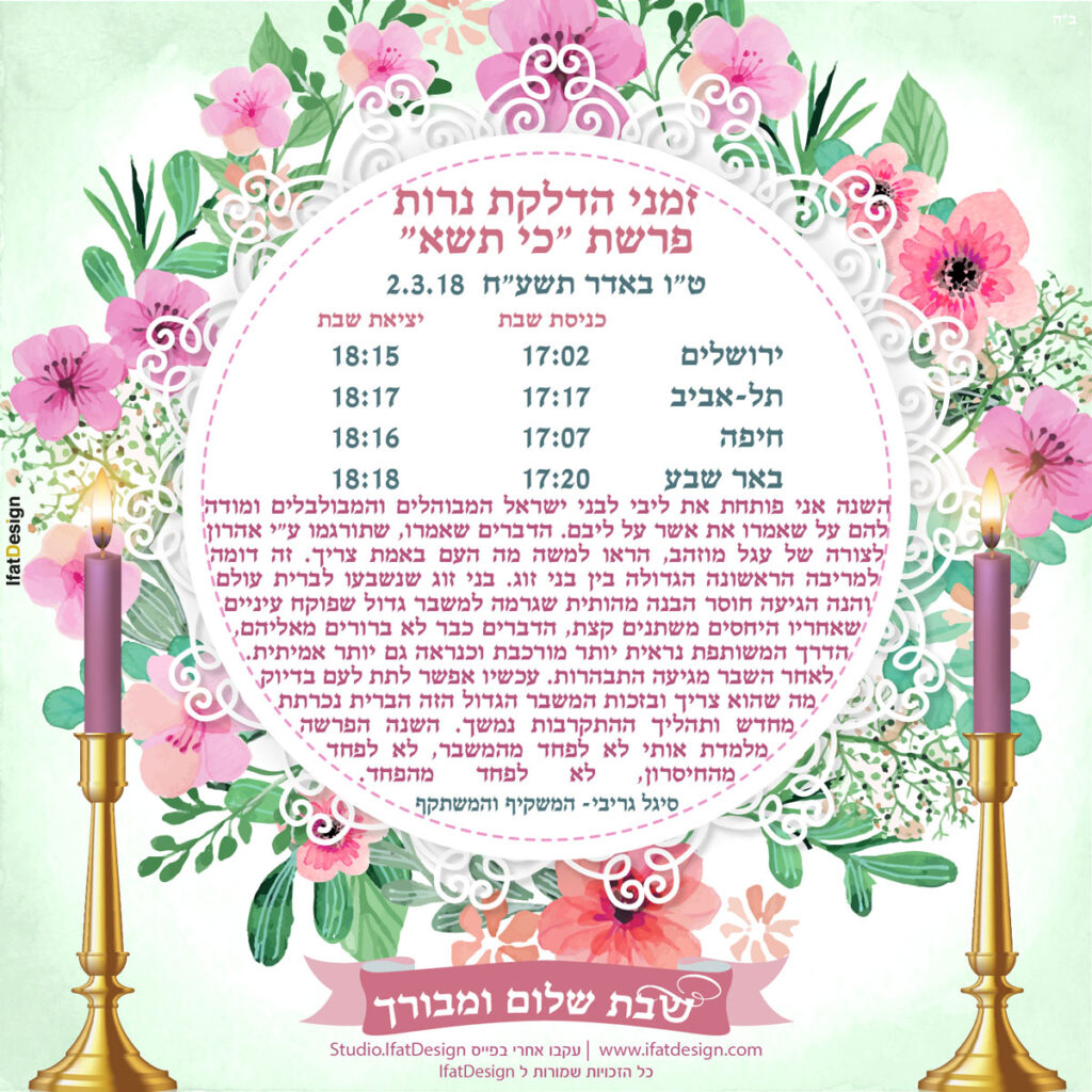 תובנה מוארת - פרשת כי תשא