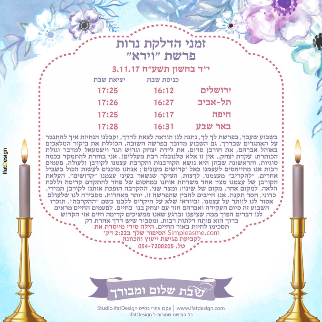 תובנה מוארת - פרשת וירא