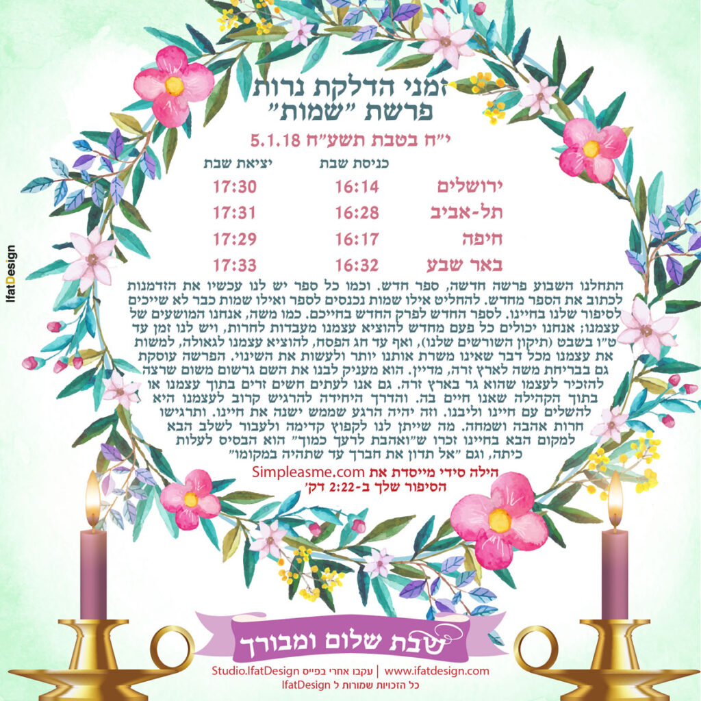 תובנה מוארת - פרשת שמות