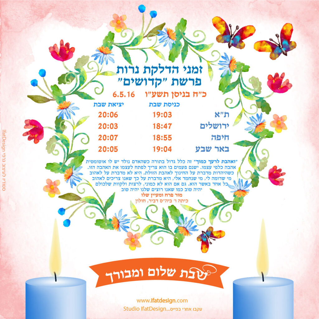 תובנה מוארת - פרשת קדושים