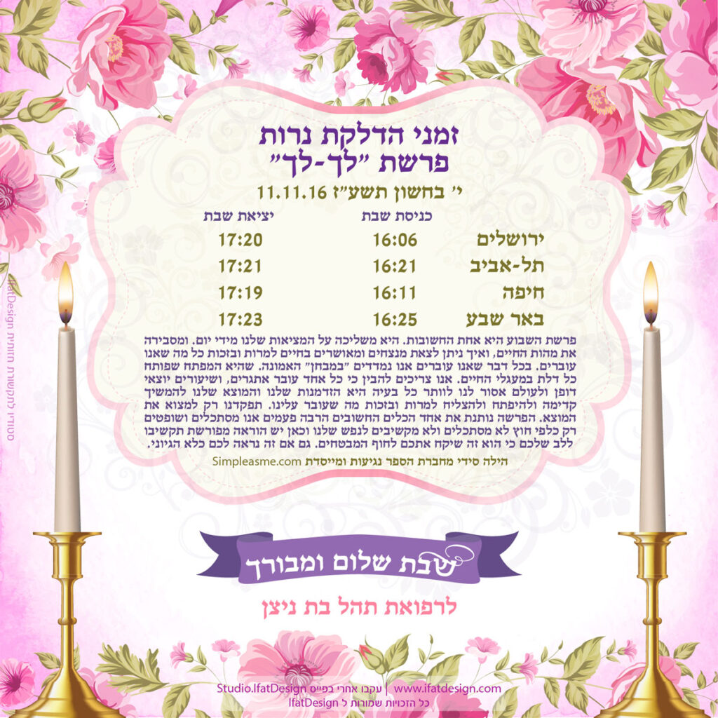 תובנה מוארת - פרשת לך לך