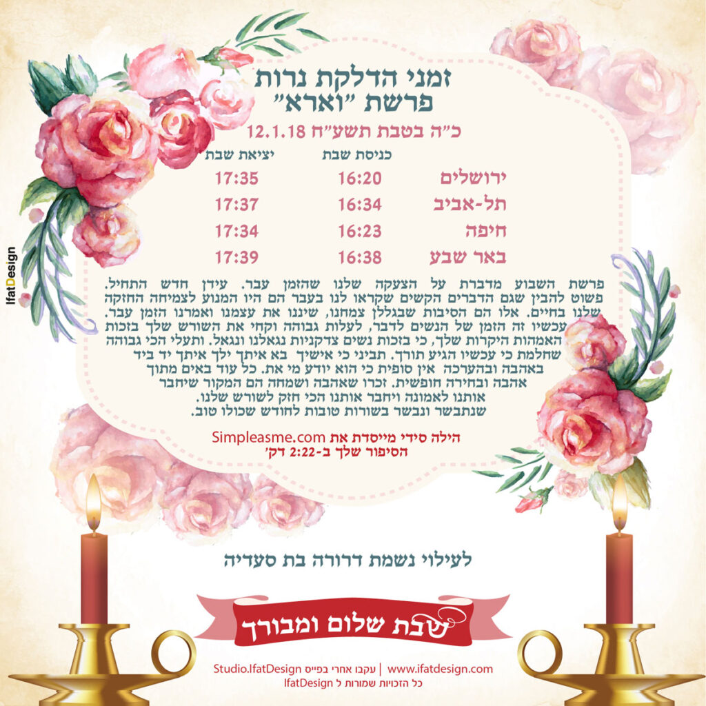 תובנה מוארת - פרשת וארא