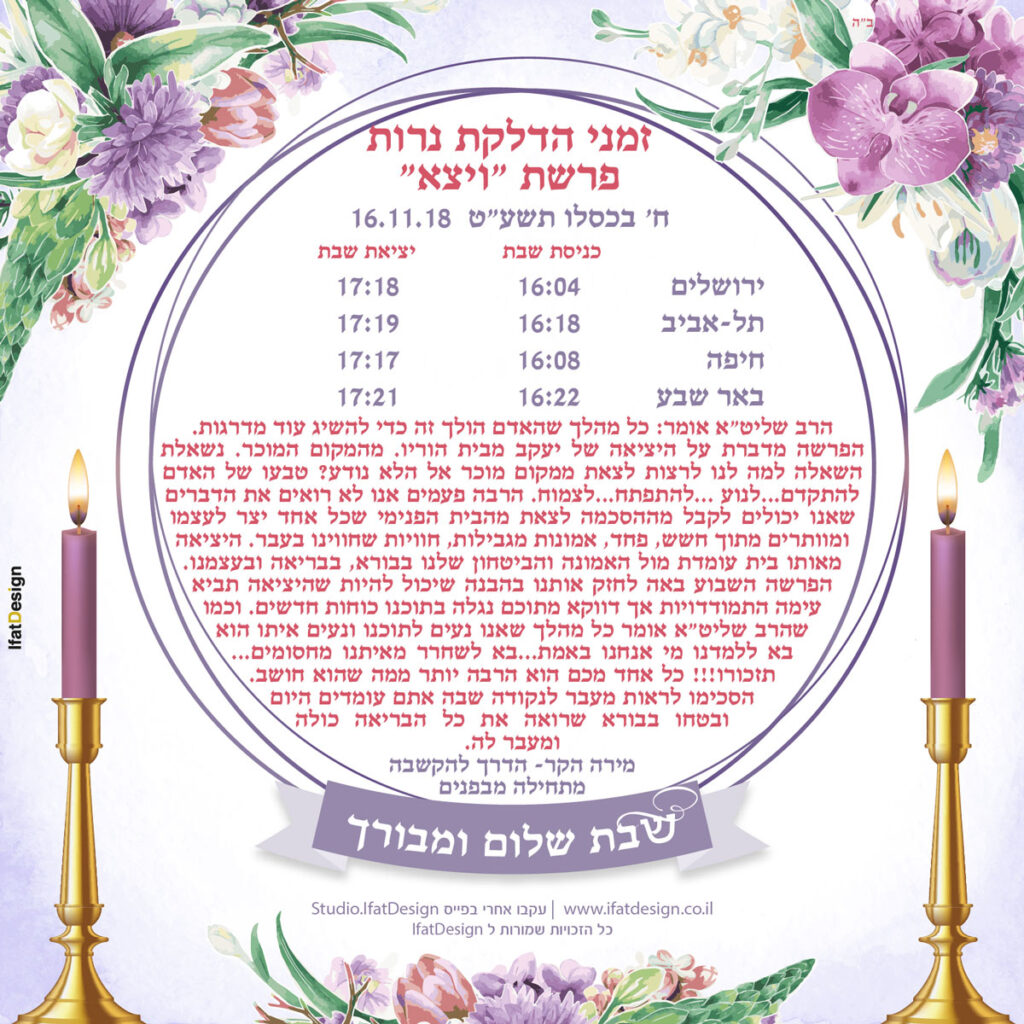 תובנה מוארת - פרשת ויצא