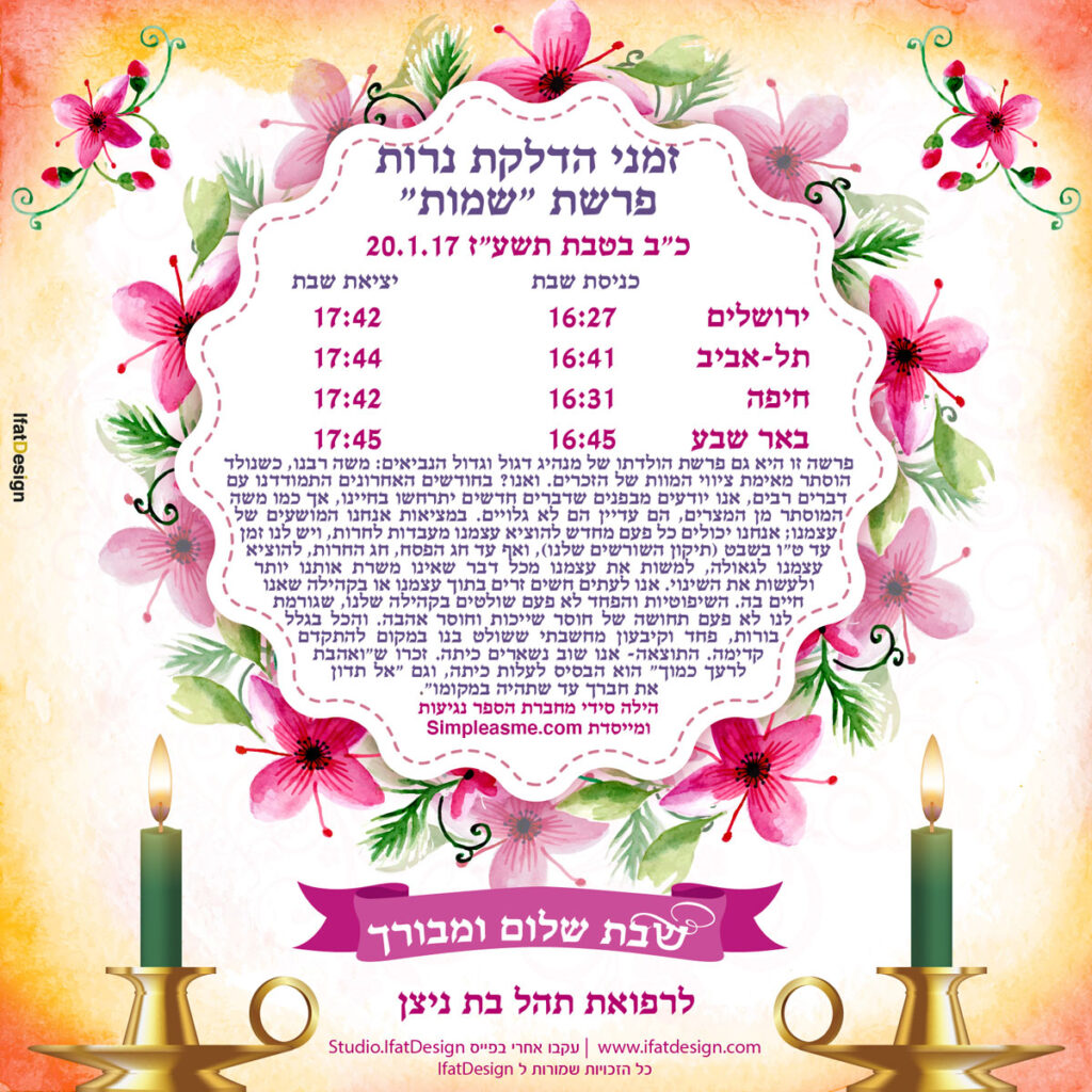 תובנה מוארת - פרשת שמות