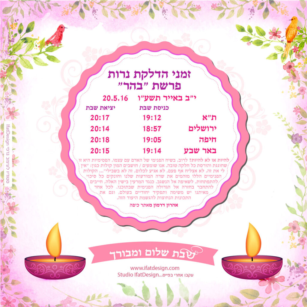 תובנה מוארת - פרשת בהר