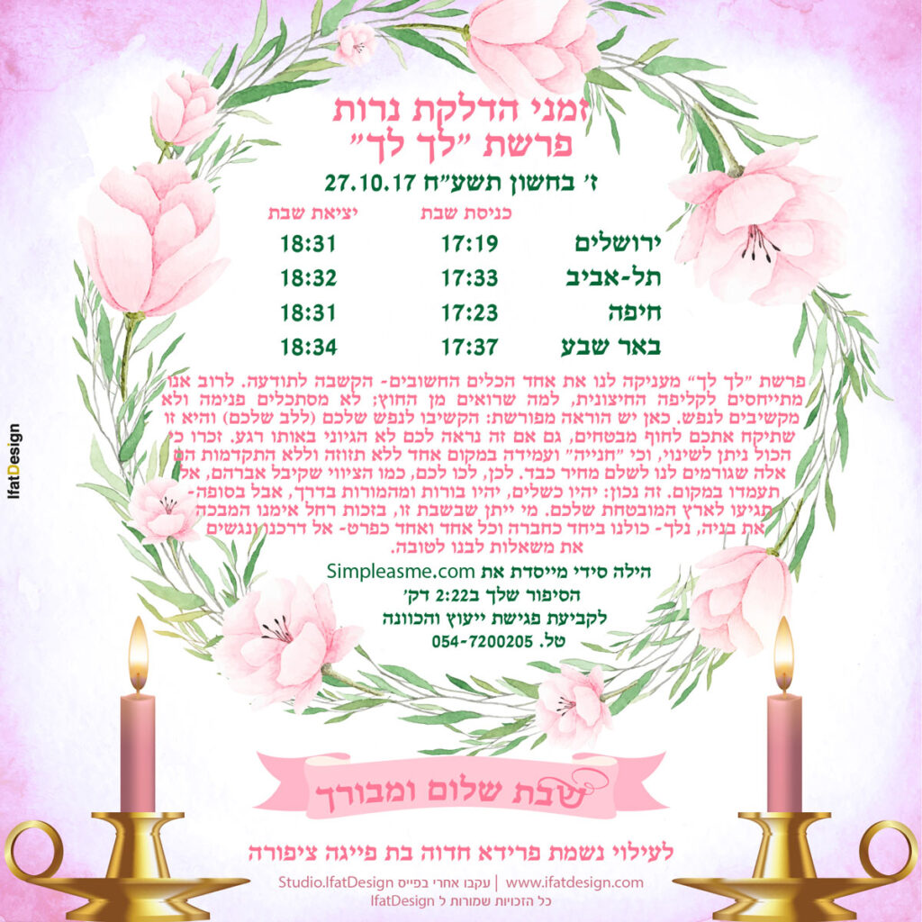תובנה מוארת - פרשת לך לך