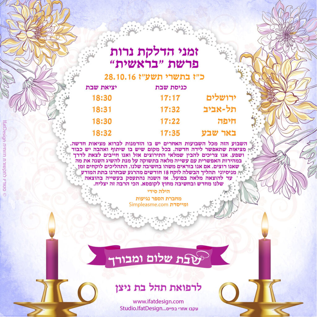 תובנה מוארת - פרשת בראשית
