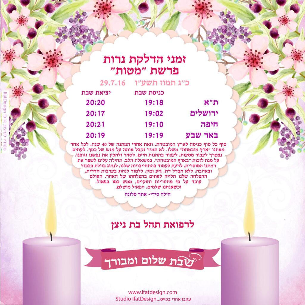 תובנה מוארת - פרשת מטות