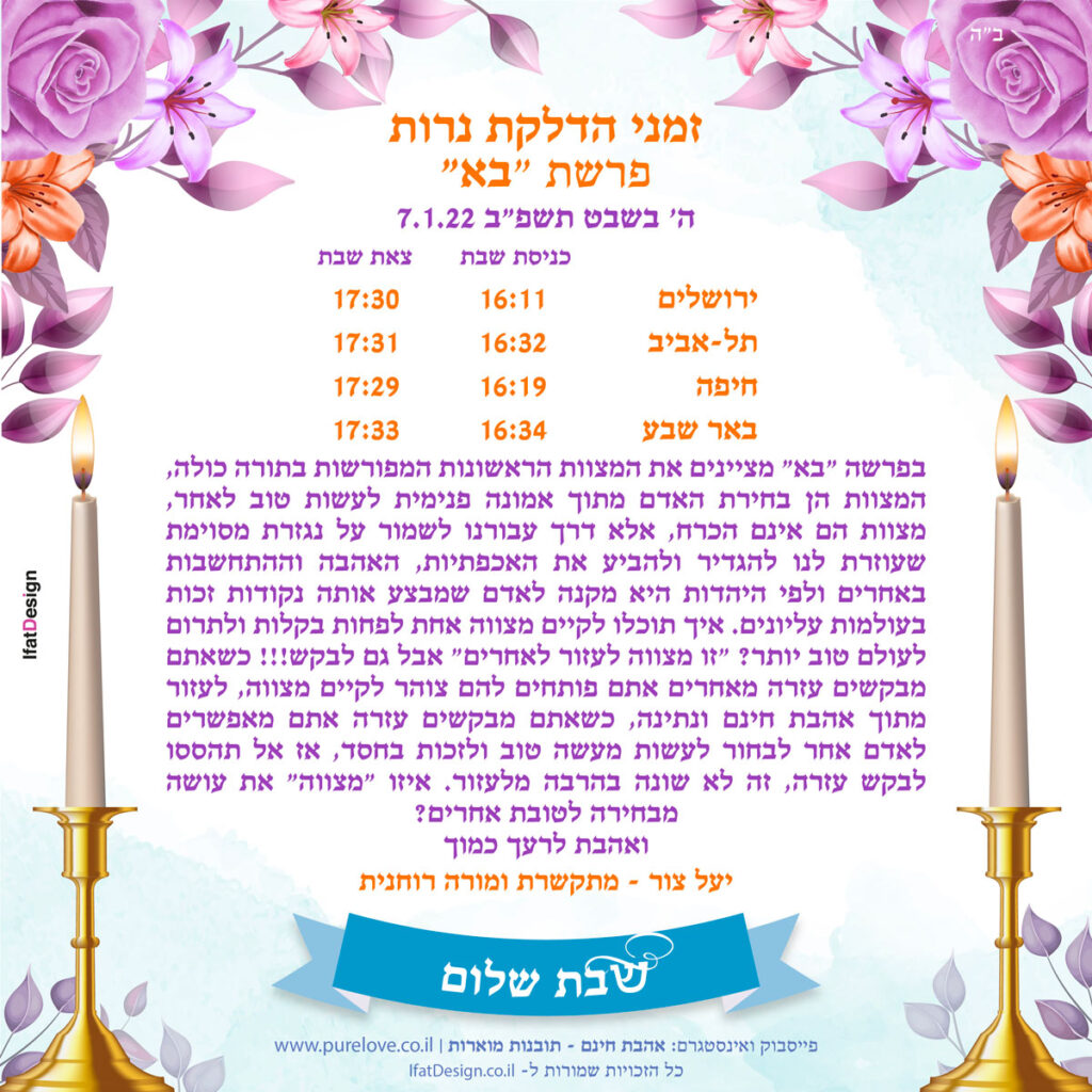 תובנה מוארת - פרשת בא