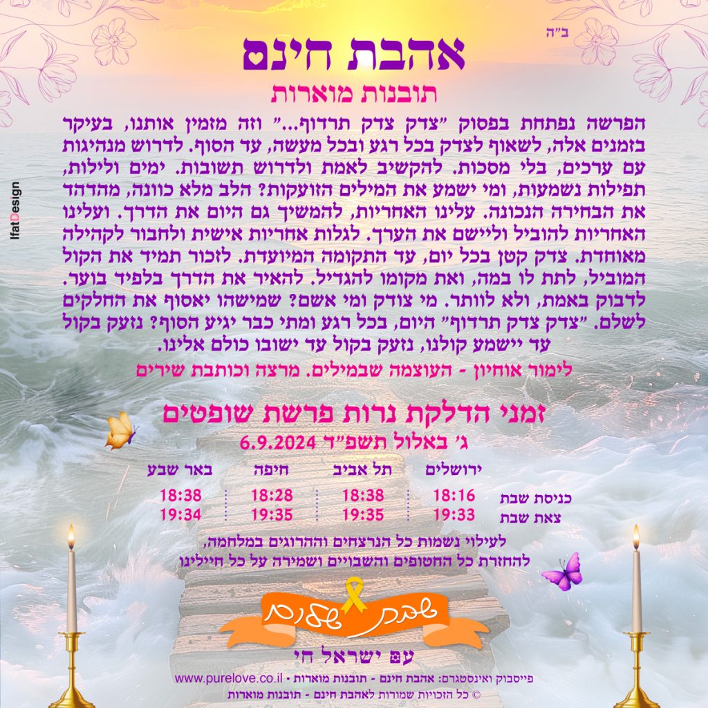 תובנה מוארת - פרשת משפטים