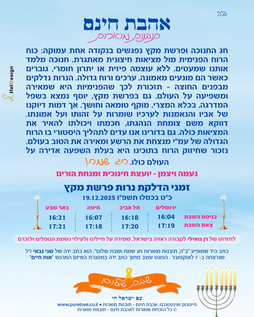 תובנה מוארת - פרשת מקץ